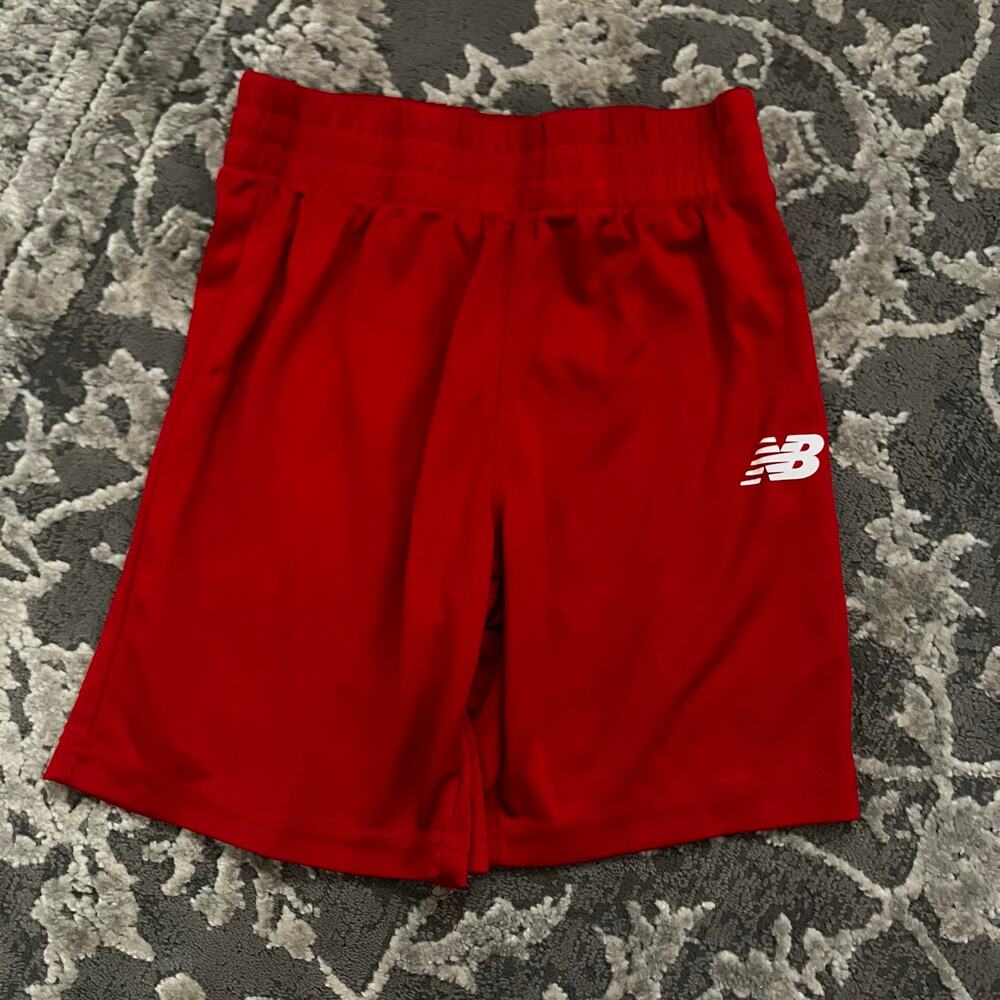 New Balance Kids Red Athletic Shorts Size 5/6 Lightweight Sports Activewear